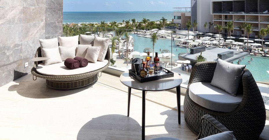 Trs Coral Hotel Loft Suite Jacuzzi Terrace TRS Coral Hotel - Cancun, Costa Mujeres – Royal Suites Coral Adults